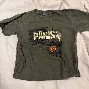 Graphic Tee - Dark Green from Paris
